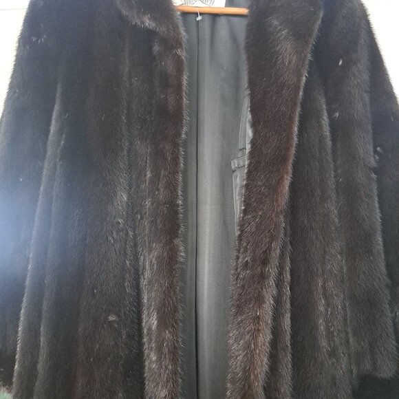 MINK COAT GENUINE FULL LENGTH 48IN SIZE 10 EXCELLENT CONDITION  48long 24in slee - Picture 13 of 16